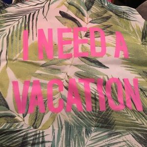 “I need a vacation” tote bag